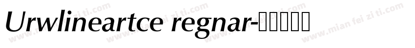 Urwlineartce regnar字体转换